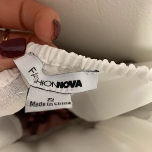 White and Pink Romper